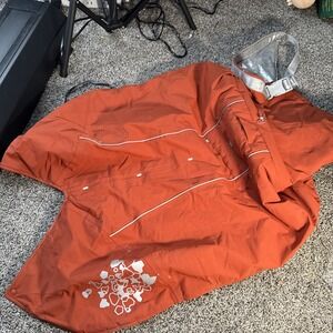Hurtta Extreme Warmer Insulated Dog Parka Burnt Orange Size 60 Cm 24 In